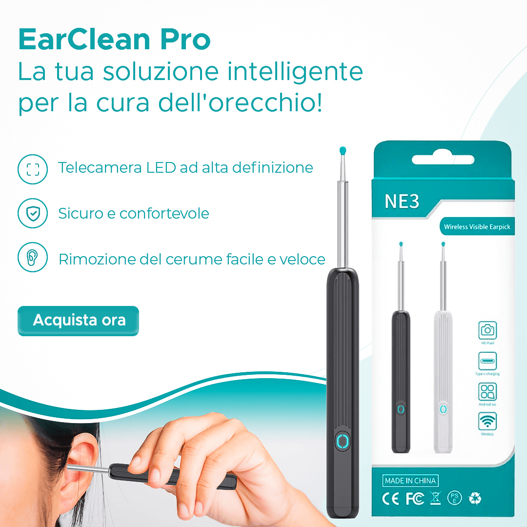 EarClean Pro™, Dispositivo per la Rimozione del Cerume